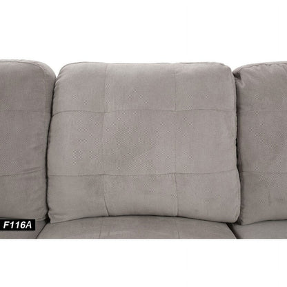Harlee 112" Wide Corner Sectional with Ottoman