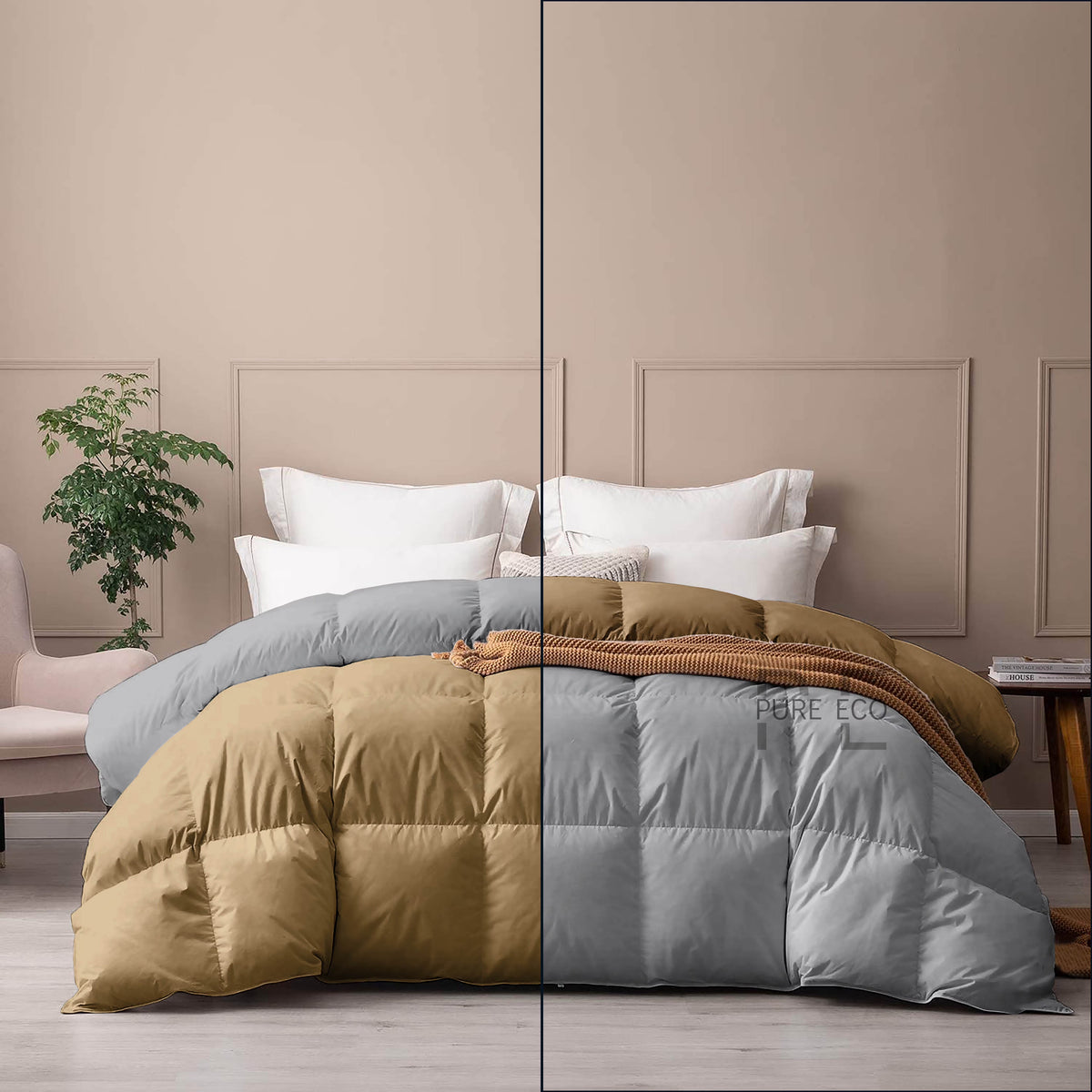Ayanshi Hotel Bedding Comforter Twin Size, Duvet Insert, Quilted Comforter with Corner Tabs, All Season Lightweight Quilt, Down Alternative Hotel Comforter Twin Size 68X90 Baby Pink