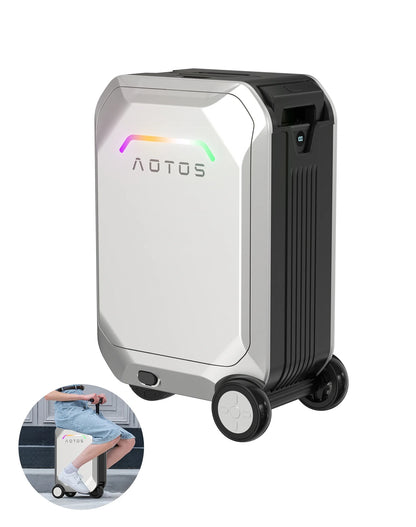 L2-S Smart Rideable Luggage, Foldable Electric Scooter Suitcase, 6.2 mph Max Speed, 6.2-Mile Range, Lightweight Portable Design for Travel & Commute