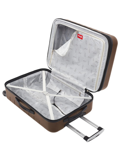 Wrangler 3 Piece Luggage Set with Cup Holder and USB Port, Olive Green