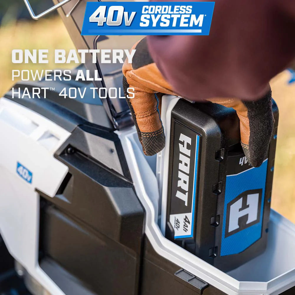HART 40-Volt Brushless Auger (1) 4.0 Ah Lithium-Ion Battery