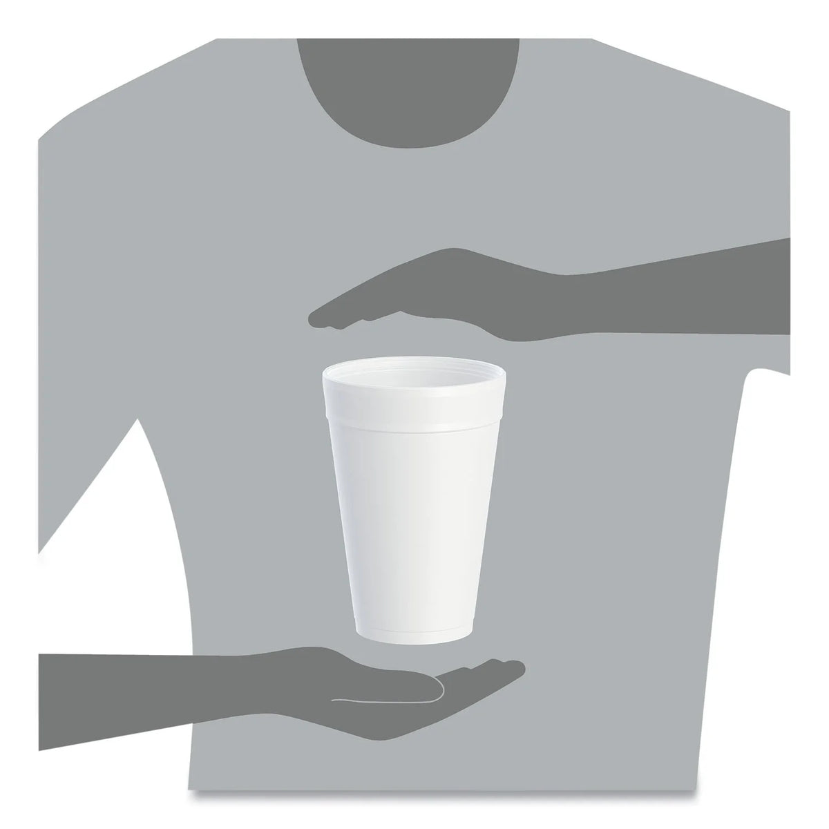 Dart Foam Drink Cups, 32oz, White, 25/Bag, 20 Bags/Carton -DCC32TJ32