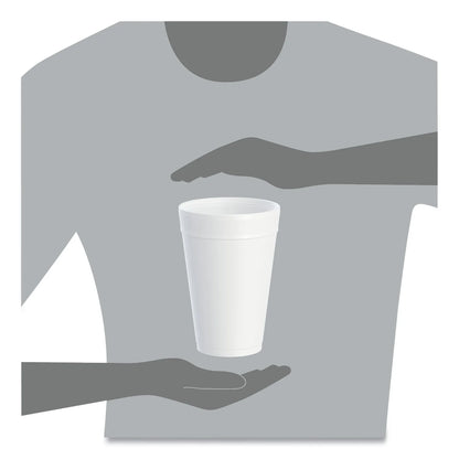 Dart Foam Drink Cups, 32oz, White, 25/Bag, 20 Bags/Carton -DCC32TJ32