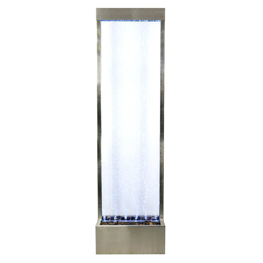 72'' Acrylic Bubble Fountain, Standing Bubble Panel, Color Lights/Remote Ctrl