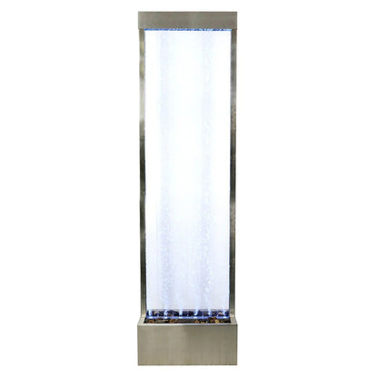 72'' Acrylic Bubble Fountain, Standing Bubble Panel, Color Lights/Remote Ctrl