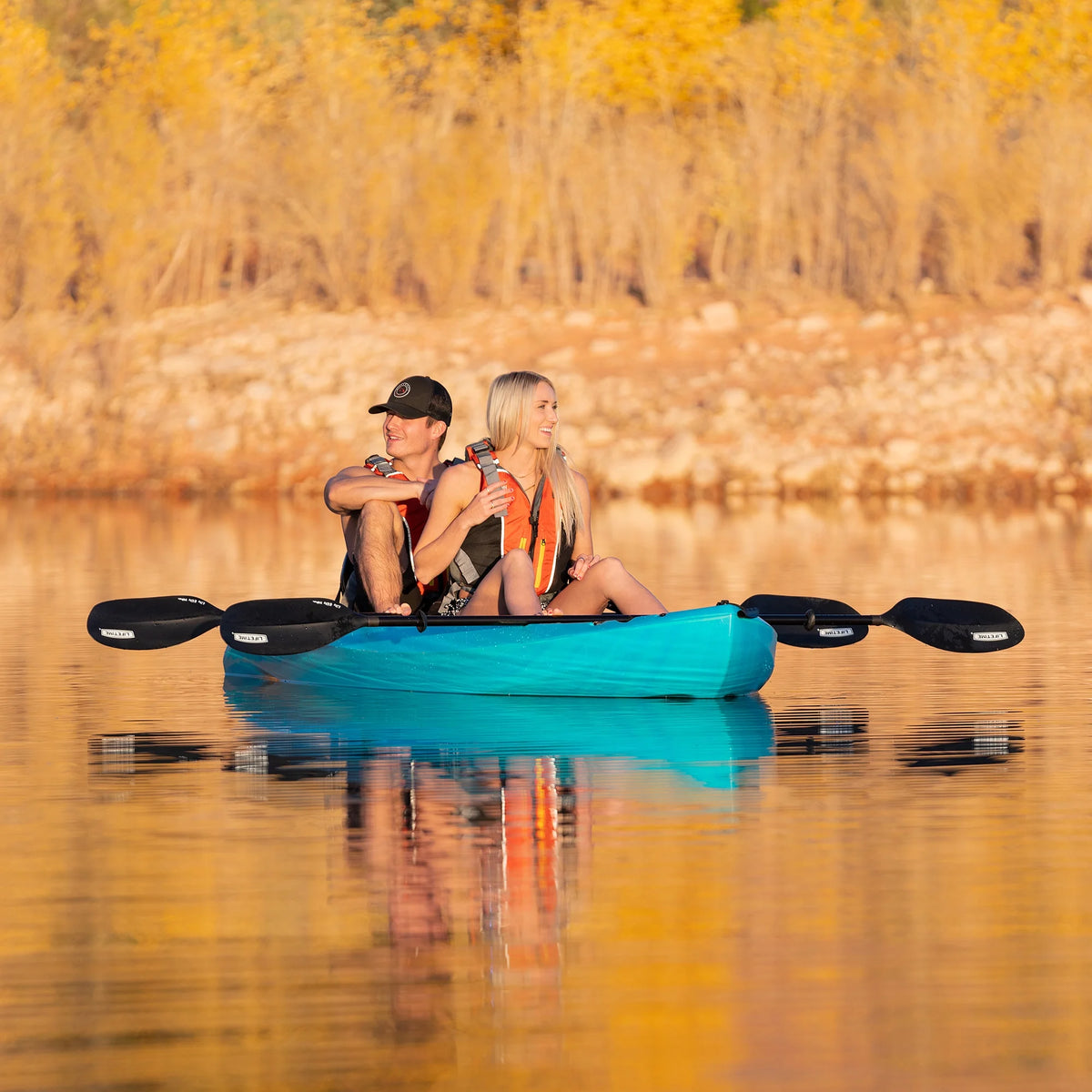 Lifetime Envoy 10.5 Ft. Sit-on-Top Tandem Kayak, Sunset Fusion (91260)