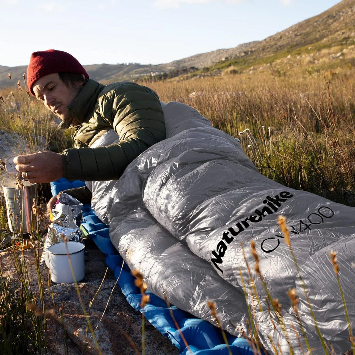 Naturehike Ultralight White Goose Down Sleeping Bag 750/550 Fill Power with Compression Sack