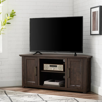 Crosley Furniture Camden 48" Corner Tv Stand Dark Walnut