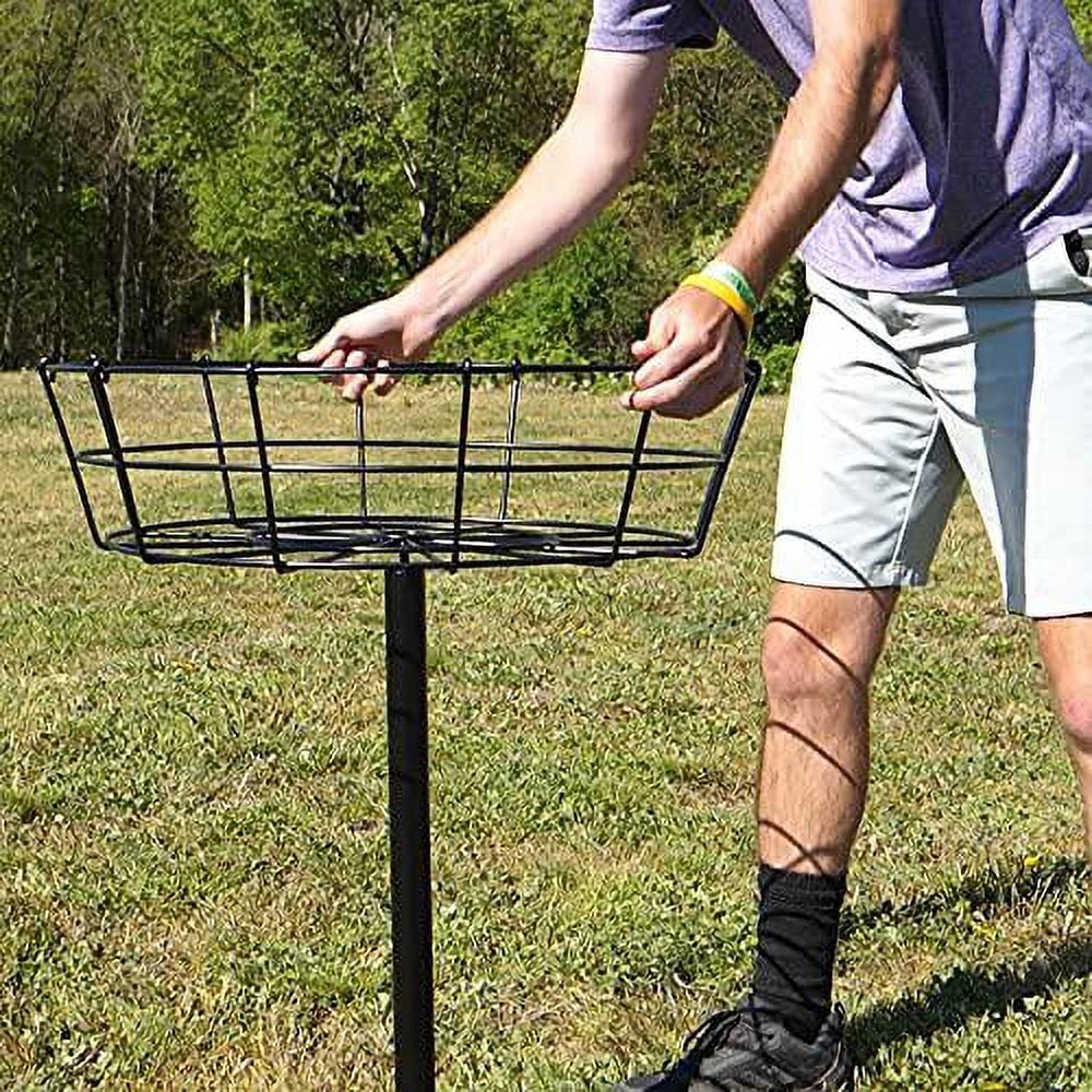 MVP Black Hole Pro 24-Chain Portable Disc Golf Basket Target