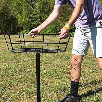 MVP Black Hole Pro 24-Chain Portable Disc Golf Basket Target