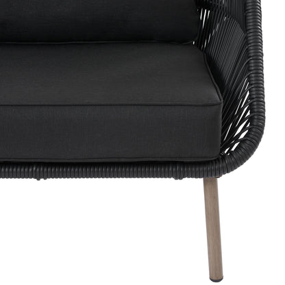 Better Homes & Gardens Tarren Wicker Outdoor Accent Chair with Cushions, Beige