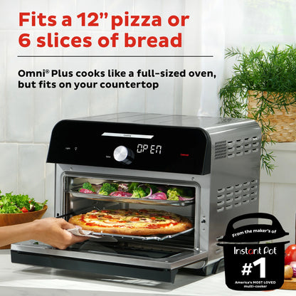 Instant Omni Plus 18L Air Fryer Toaster Oven Combo with 10-in-1 Functions, from the Makers of Instant Pot
