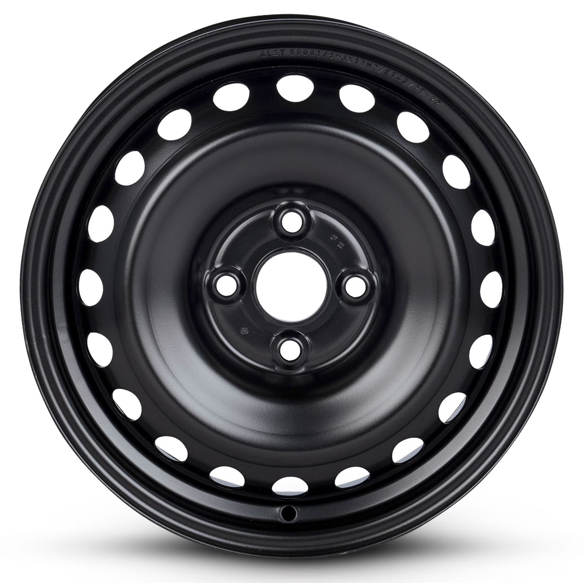 For 2018-2023 Hyundai Accent 15 Inch Painted Black Rim - OE Direct Replacement - Road Ready Car Wheel