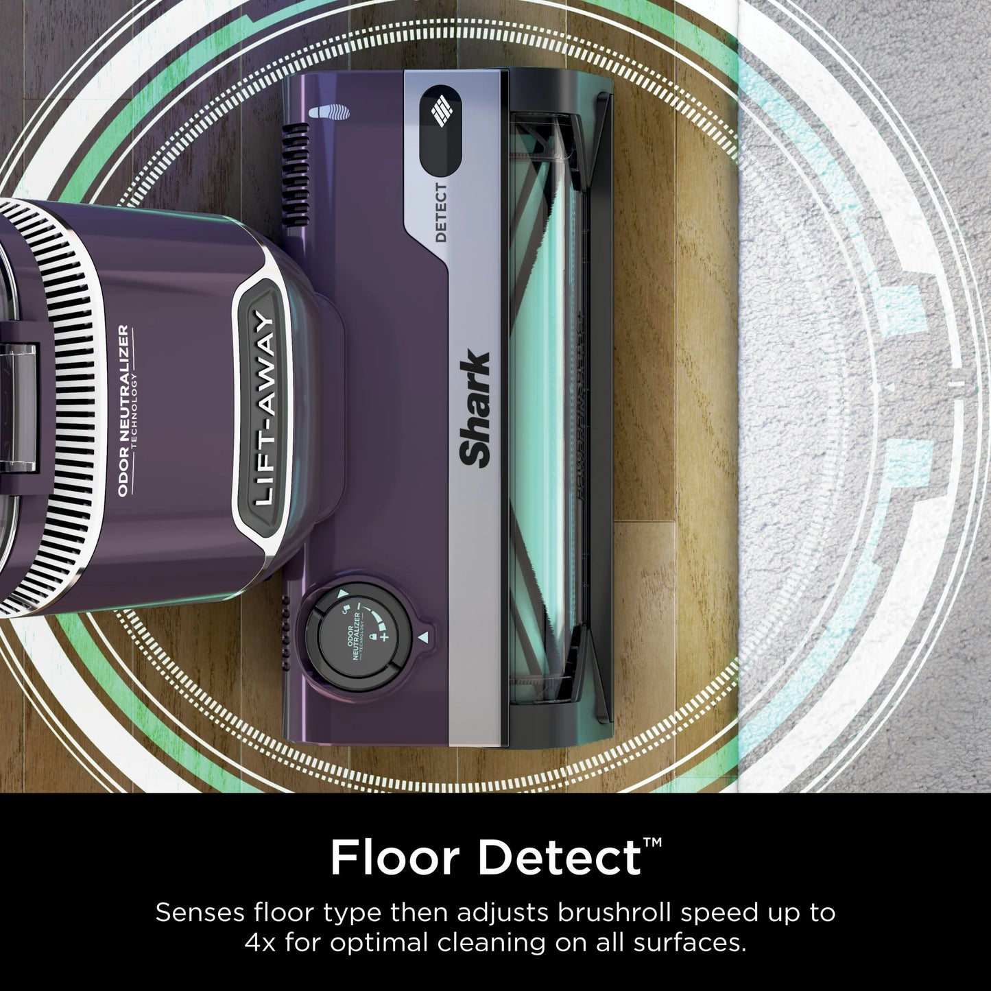 Shark Detect�?Lift-Away® ADV Corded Upright Vacuum with PowerFins Detect�? Self-Cleaning Brushroll, and Odor Neutralizer Technology, LA490