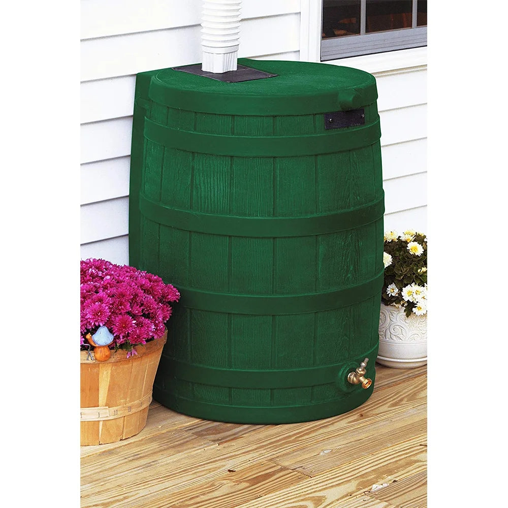 Good Ideas Rain Wizard Rain Storage Collection Rain Barrel 50-Gallon