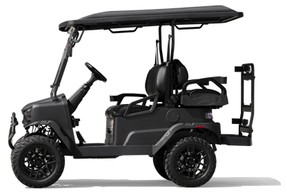 Coleman Powersports CGC2 51.2V Electric Utility Golf Cart, 4-Seater Vehicle Up to 20 MPH & 40 Miles Range, 5kW Motor, LCD Display & Rear Storage, Ages 16 and Up, Matte Black