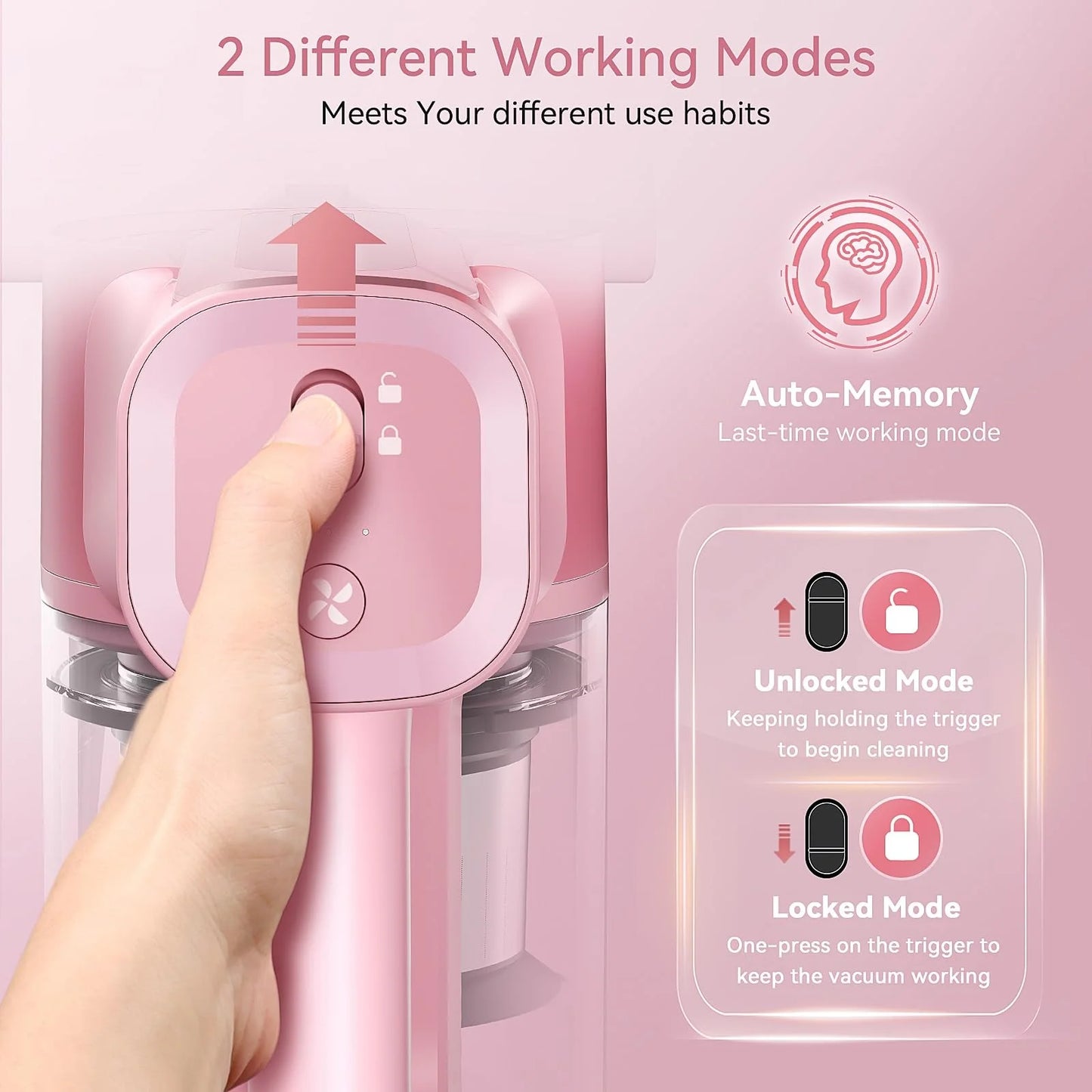 YOMATECH Cordless Vacuum Cleaner, 30Kpa/365W Powerful Stick Vacuum, 6 in 1 Lightweight Vacuum Cleaners for Home Hardfloor Carpet Pet Hair