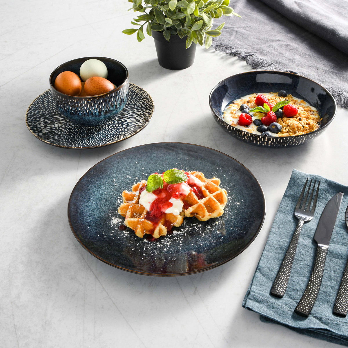 Gibson Elite Matisse 16-Piece Dinnerware Set - Taupe