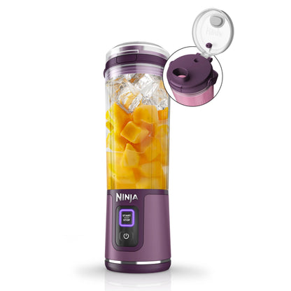 Ninja Blast Portable Blender, Cordless, 18oz. Vessel, Personal Blender for Shakes & Smoothies, BPA Free, Leakproof Lid & Sip Spout, USB-C Rechargeable, Dishwasher Safe Parts, Metallic Purple,
