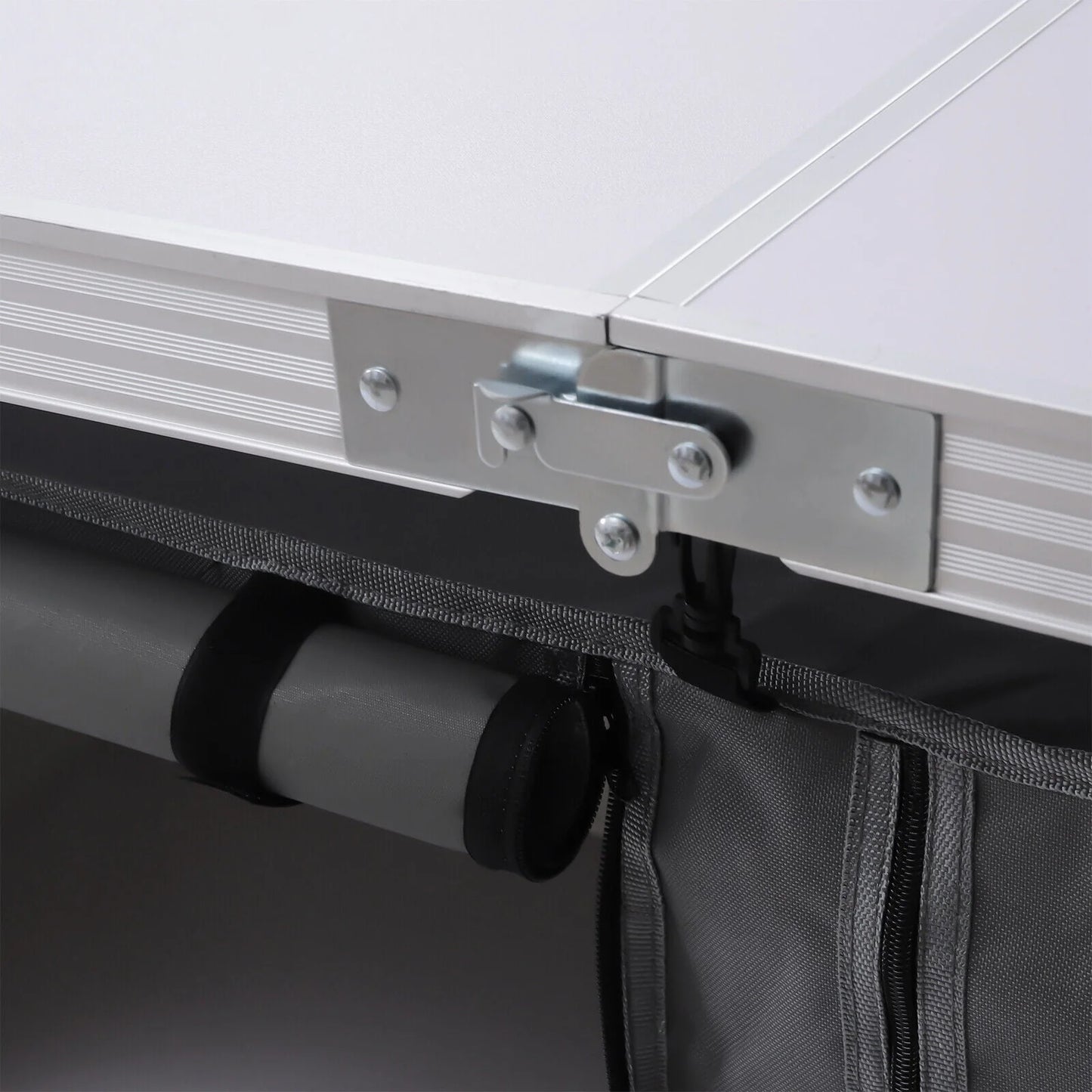 Folding Camping Table Portable Aluminum Camping Table Height Adjustable Camping Cook Station for Indoor Outdoor