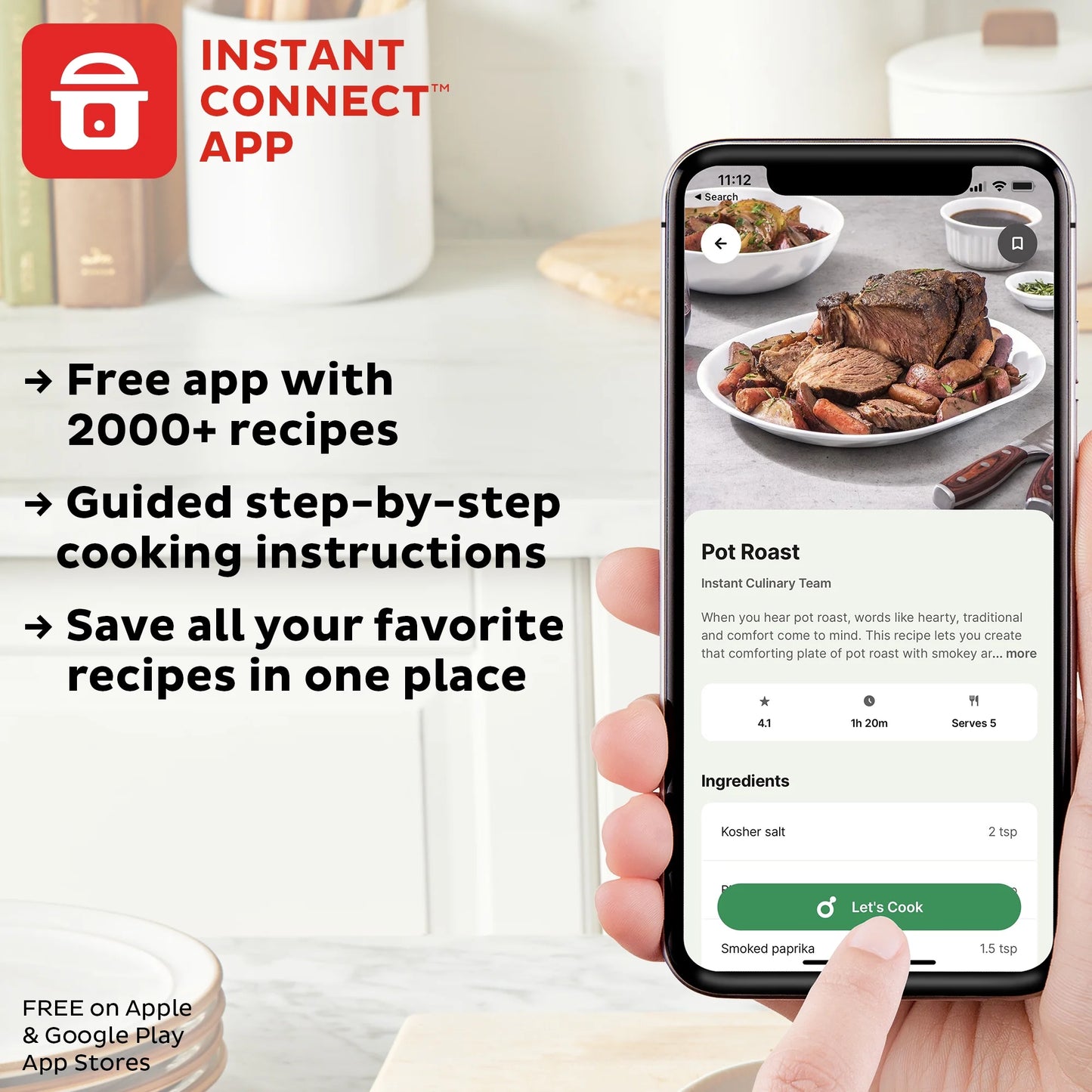 Instant Pot 6Qt RIO Chef Series 7-in-1 Multi-Cooker, Pressure Cooker, Slow Cook, & More, Black