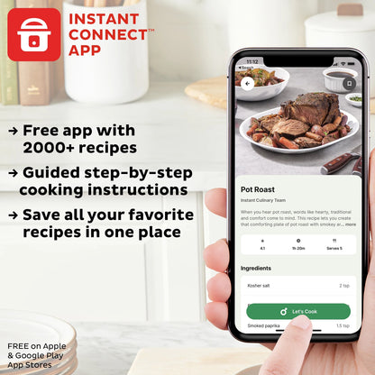 Instant Pot 6Qt RIO Chef Series 7-in-1 Multi-Cooker, Pressure Cooker, Slow Cook, & More, Black