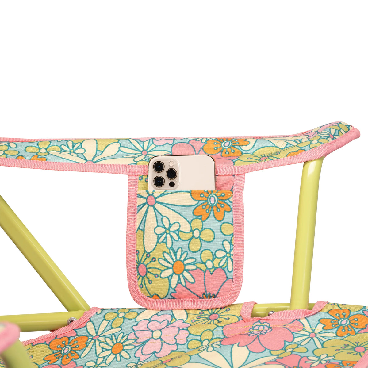 GCI Outdoor Comfort Pro Rocker Foldable Rocking Camp Chair, Blush