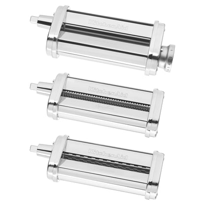 KitchenAid 3-Piece Pasta Roller and Cutter Set, Metal, KSMPRA