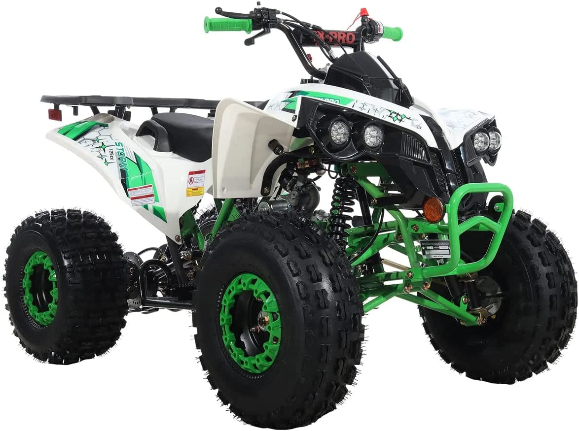 X-Pro Brand New 125cc Gas ATV, Automatic Transmission w/Reverse Electric Start Big 19"/18" Tires