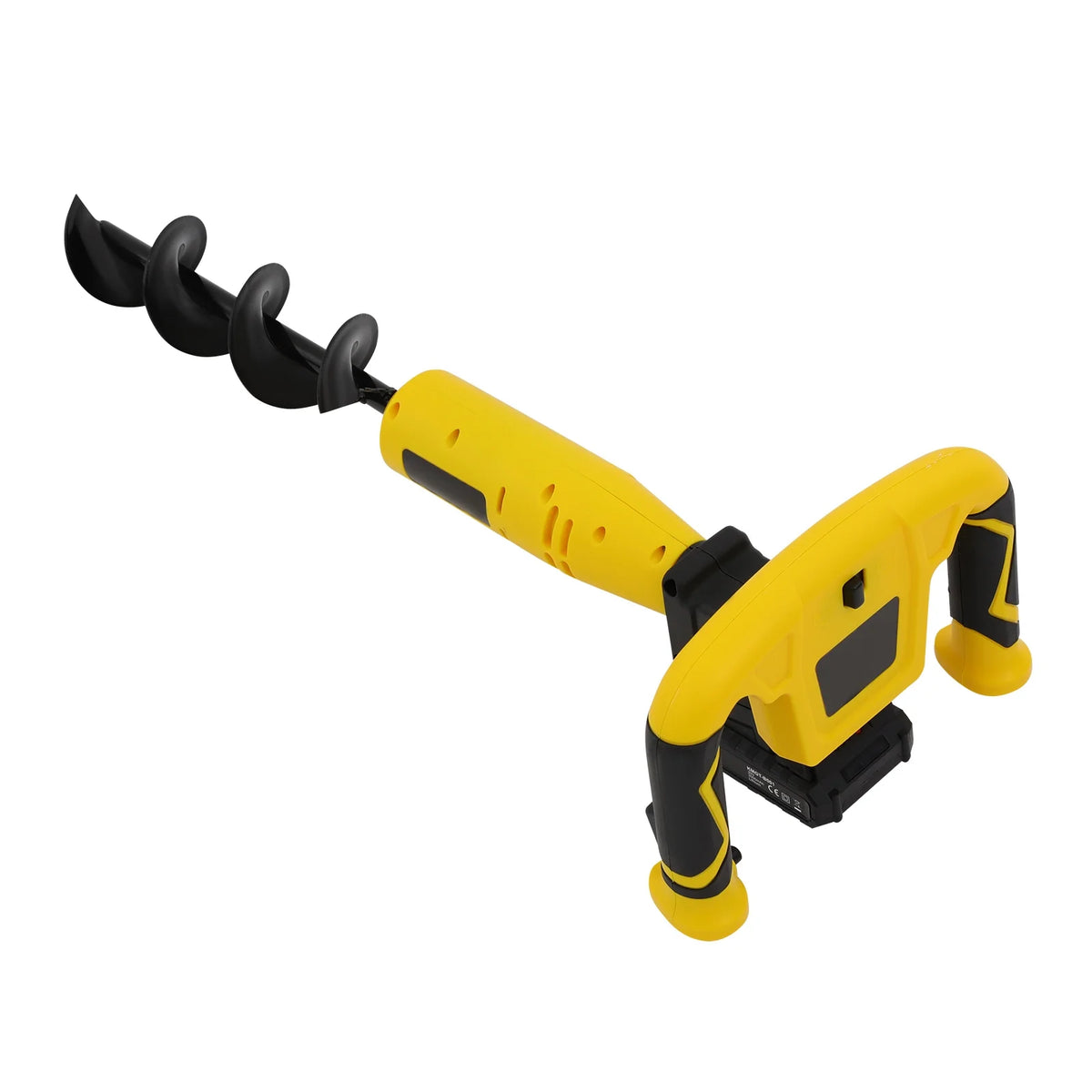 ToppiJoy 550rpm Cordless Electric Post Hole Digger Hole Digging Machine Electric Earth Auger for Post Hole Digging Drilling Tree Planting, with Battery and Charger