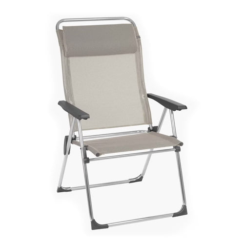 Lafuma Alu Cham Folding Outdoor Camping Patio Mesh Sling Armchair, Siegle
