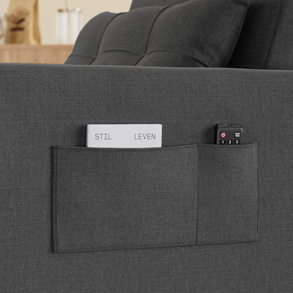 3 in 1 Convertible Sofa Bed Chair for Living Room , Aiho Sleeper Sofa Bed for Living Room, Dark Gray
