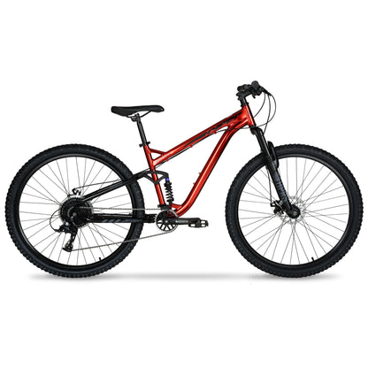 Hyper Bicycle Men's 29 In. Explorer Dual Suspension Mountain Bike, Red