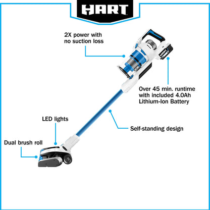 HART 20V Cordless Vacuum Cleaner - Cyclonic Technology