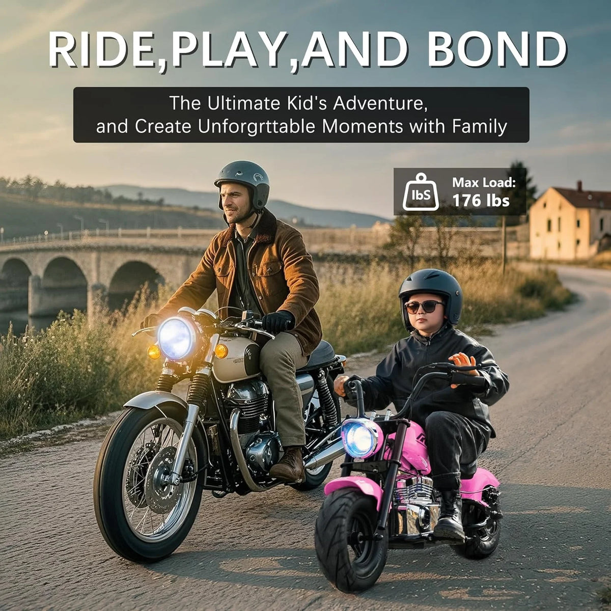 DEYGIA 24V 250W Kids Electric Dirt Bike, 12.5 MPH & 10-Mile Range, 176lb Capacity, Dual Suspension + Disc Brake, Twist Throttle - Electric Motorbike for Ages 8-14