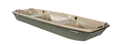 Pelican - Boat Intruder 12 - Jon Fishing Boat - 12 ft. - Great for Hunting/Fishing, Khaki/Beige