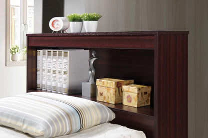Hodedah Twin-Size Captain Bed with 3-Drawers and Headboard in White
