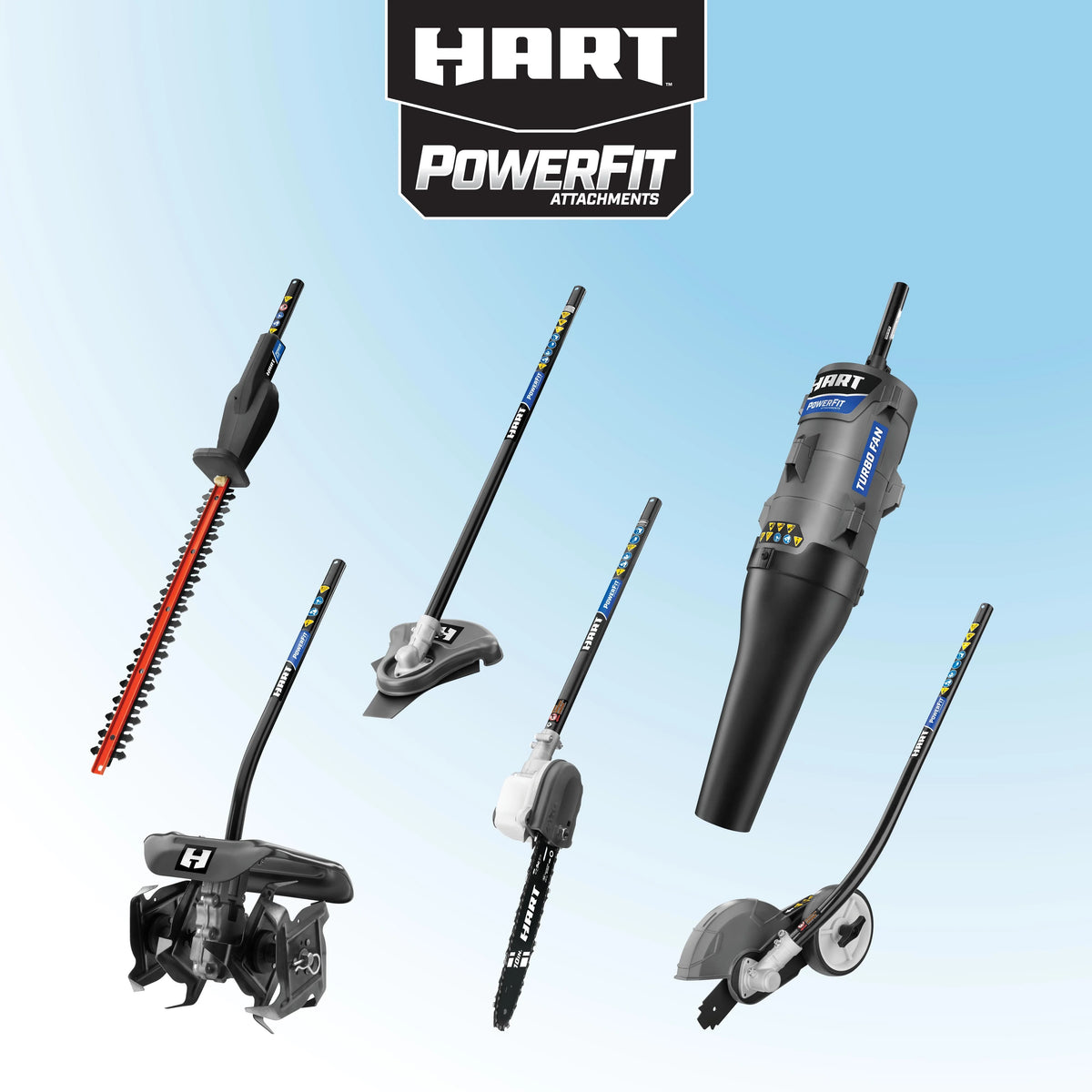 HART 40-Volt Cordless Attachment Capable 15-inch String Trimmer Kit, (1) 4.0Ah Lithium-Ion Battery