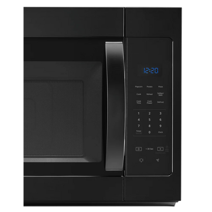 Whirlpool 1.7 Cu. Ft. Microwave Hood Combination Black