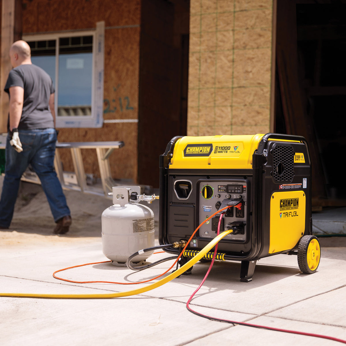 Champion 11000W Remote Start Tri-Fuel Portable Inverter Generator