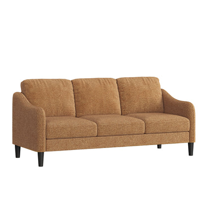 Mainstays Westley Swoop Arm Sofa, Burnt Orange