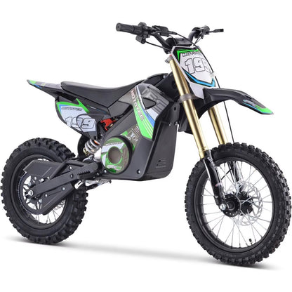 MotoTec 48v Pro Electric Dirt Bike 1800w Lithium Green