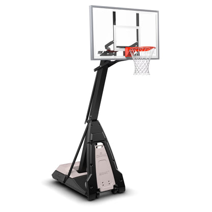 Spalding the Beast 7.5ft - 10ft Adjustable Height 60" Glass Portable Basketball System (Adult)