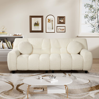 Rophefx 2-Seat Corduroy Deep Seat Cloud Sofa Couch for Living Room, Bedroom