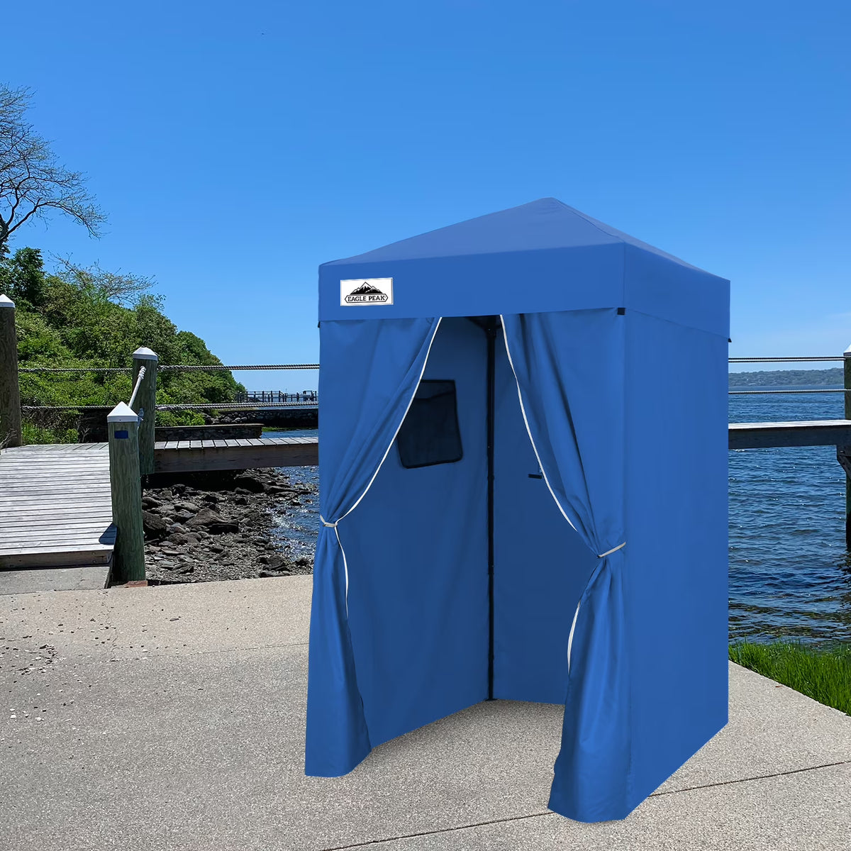 EAGLE PEAK Flex Ultra Compact 4 ft x 4 ft Pop-up Changing Room Canopy, Portable Privacy Cabana