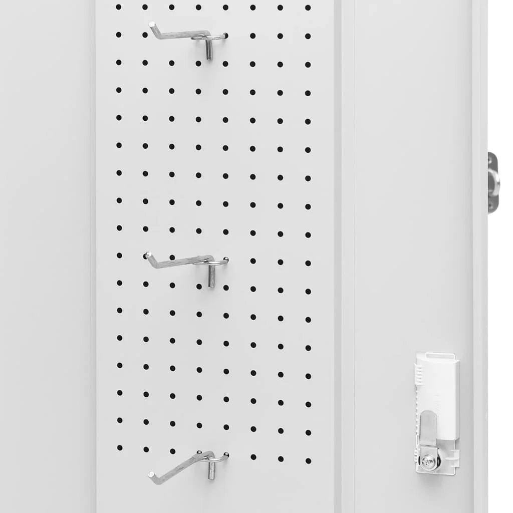 vidaXL Saddle Cabinet Steel Storage Rack Tack Locker Furniture Multi Colors
