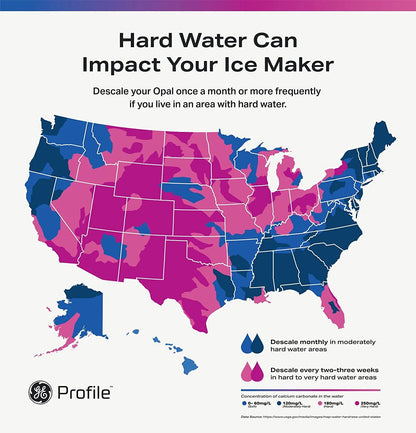 GE Profile? Opal? Nugget Ice Maker + Side Tank, Countertop Icemaker, Stainless Steel, 33lbs Daily Ice Production