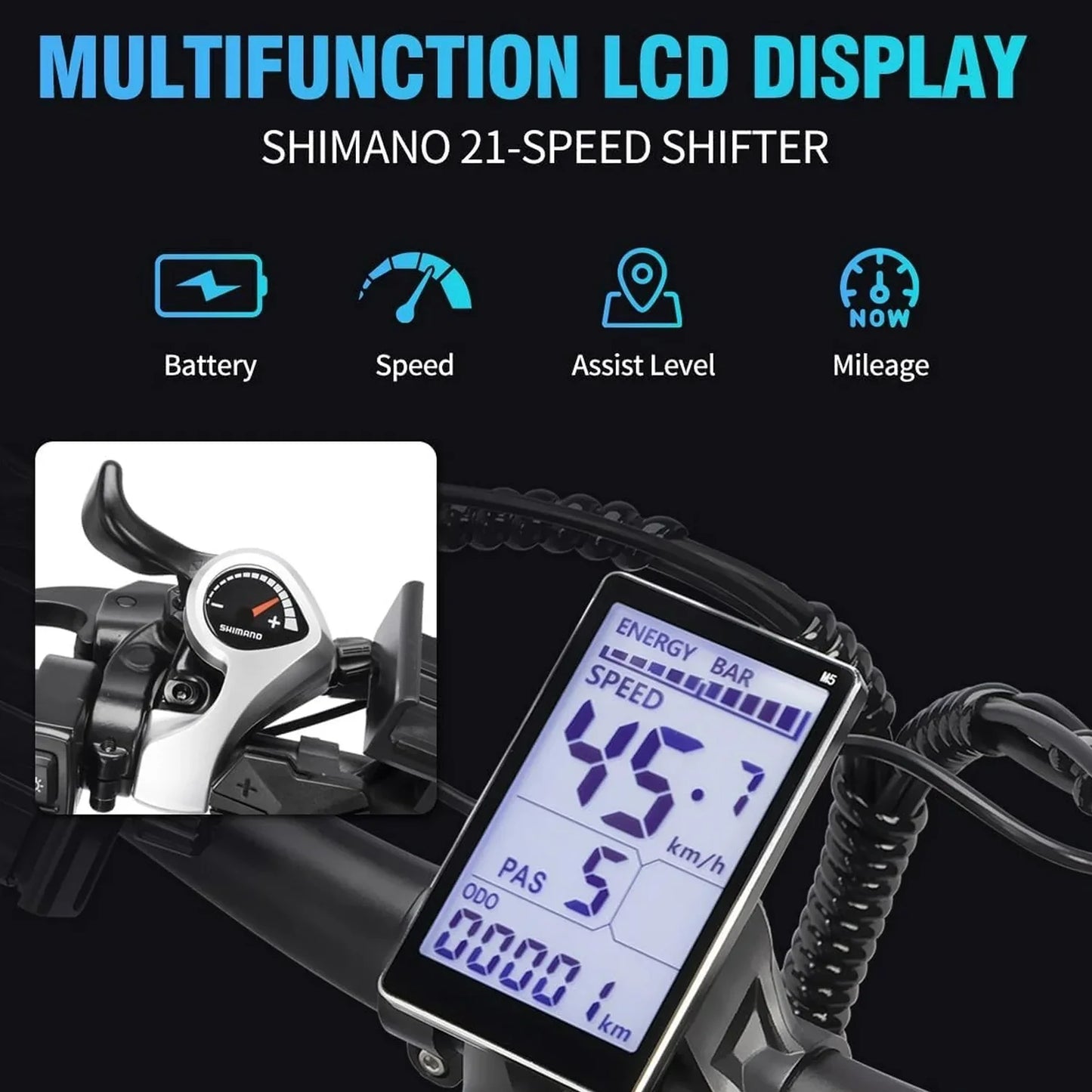 Dual Motor PEAK 3000W Electric Bike for Adults,31mph 48V 23Ah Electric Bicycle,26" Fat Tire Mountain Bike UL2849
