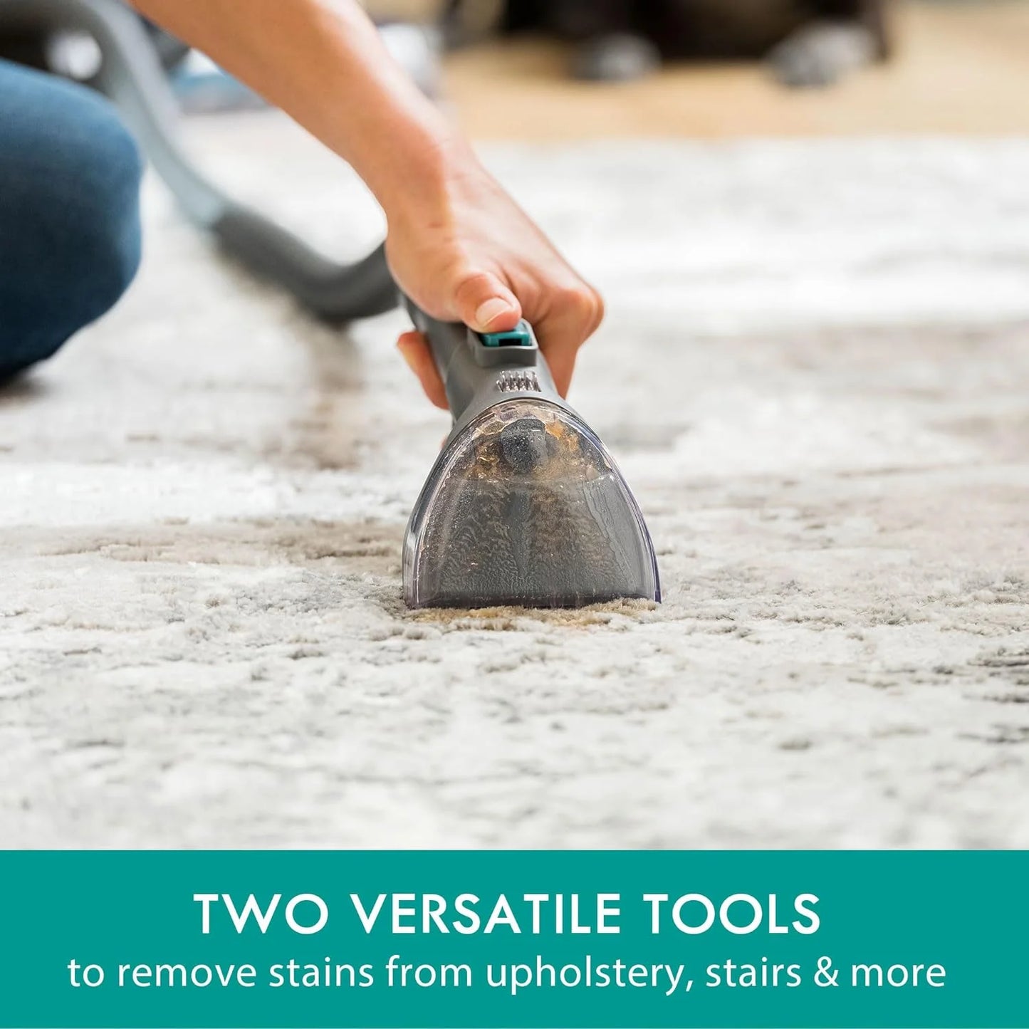Kenmore KW4010 Pet Portable Carpet Cleaner Machine with High Cleaning Power, 3.2L Clean Tank & 1.4L Dirty Tank, 25ft Cord Length and Two Easy Removable Brushroll for Rug & Upholstery