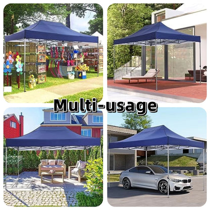 COBIZI 10x15 Heavy Duty Pop up Canopy Tent with 4 Sidewalls,Outdoor Waterproof Canopy Tent Event Shelter for Parties, Commercial-Series, Blue